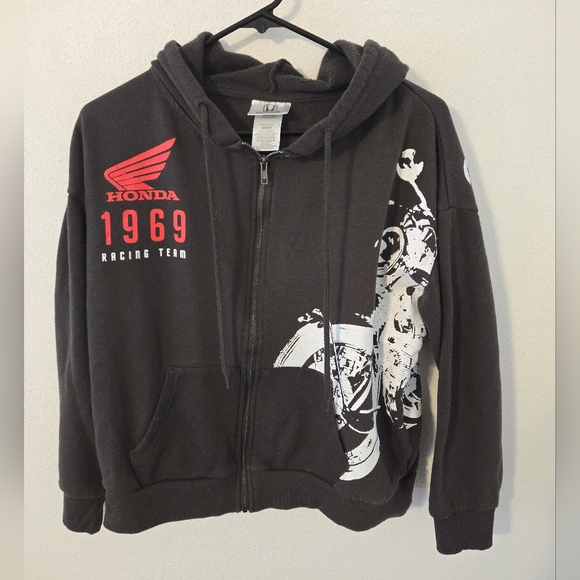Honda Other - Honda 1969 Racing Team Motorcycle Racing Hoodie Mens Small Black Official